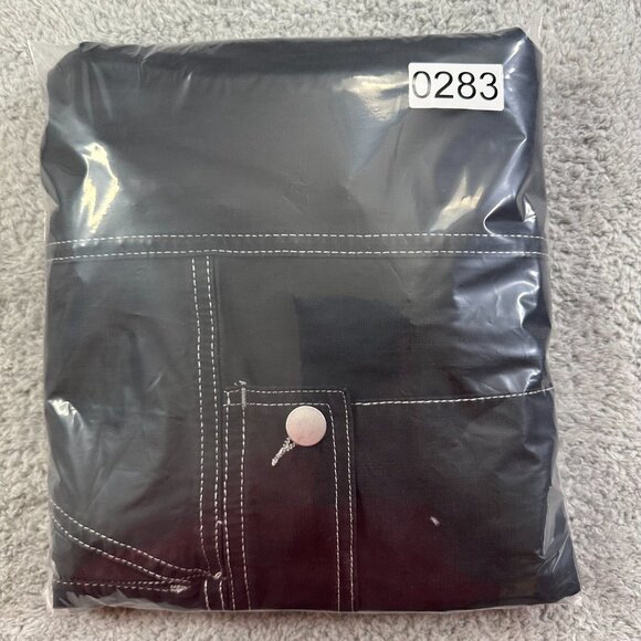 By Anthropologie The Carson Utility Barrel Cargo Pants Size 12P‎ Black High Rise - Picture 12 of 12